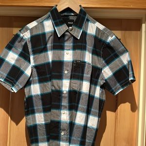 Hurley Men’s Medium Short Sleeve Button-Up Shirt
